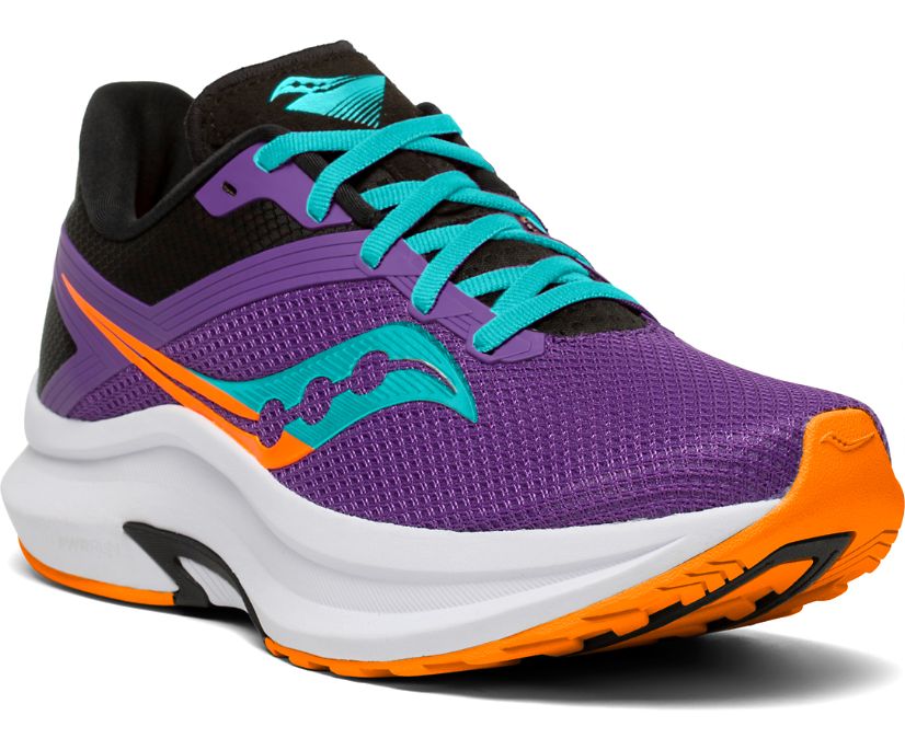 Women's Saucony Axon Running Shoes Purple / Blue | Singapore 082RVDW